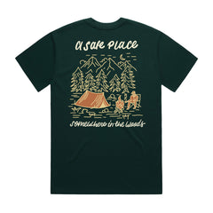 Somewhere in the woods -  Pine Green T-Shirt