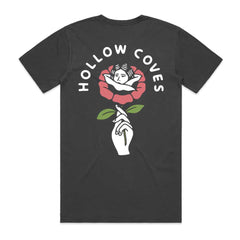 Flower Faded Black T-shirt